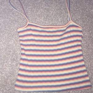Rainbow brandy Melville top